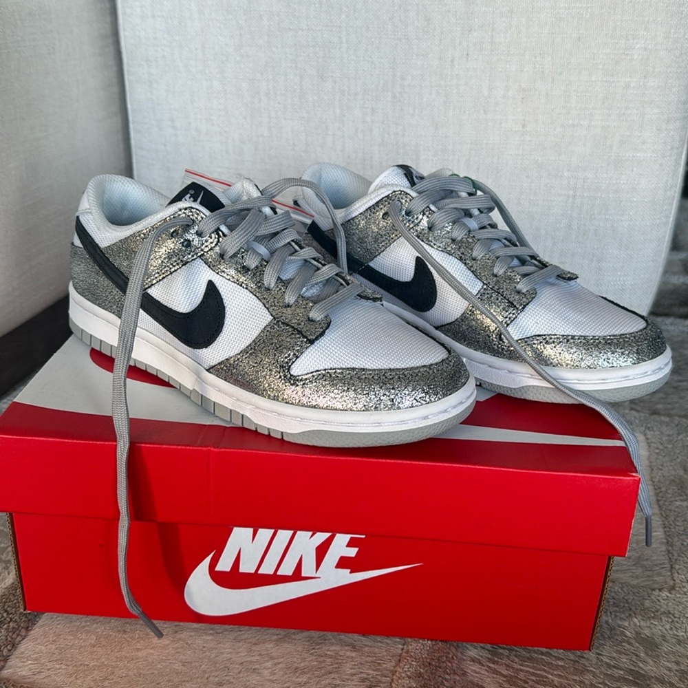 Nike Dunk Low Golden Gals Metallic Silver